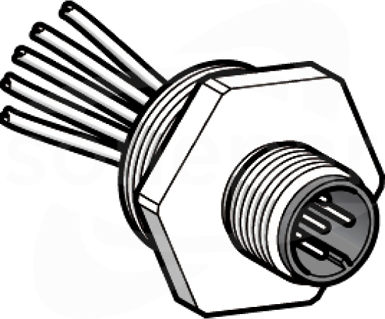 XZCE13M125M Gniazdo M12 M 5