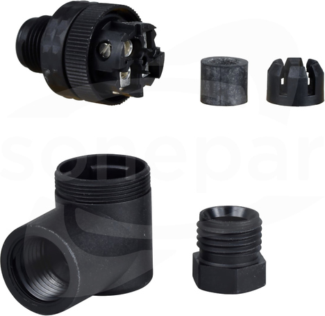 XZCC12MCP40B M12 4P Wtyk męski kątowy