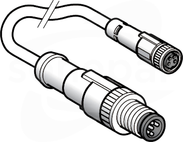 XZCR1510040H2 IP67 PRZEDŁ.M12<->08