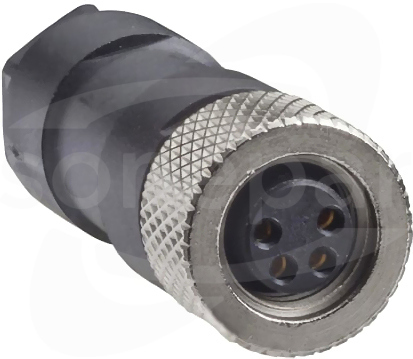 XZCC8FDM40V M8 4P Wtyk żeński prosty