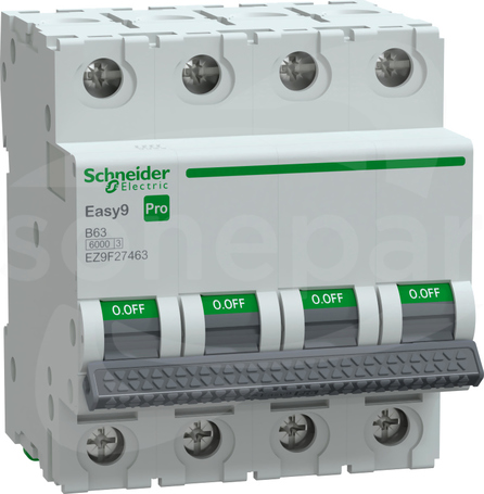 Easy9 PRO B63A 4P Wyłącznik nadprądowy
