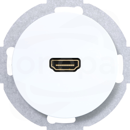 R.1/R.3 biały połysk Gniazdo HDMI