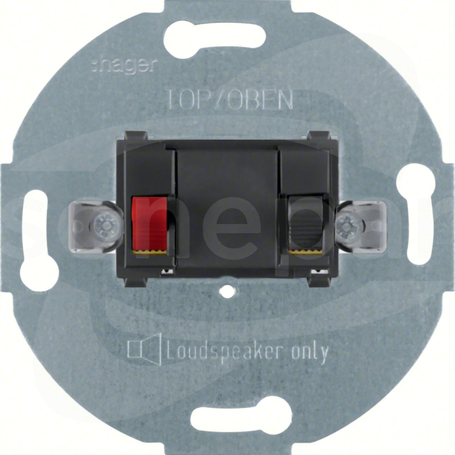457205 antracyt Mech.gniazda głośnikowego stereo.1x