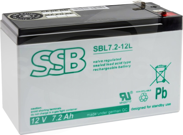 SBL7.2-12L 12V 7,2Ah Akumulator kwasowo-ołowiowy
