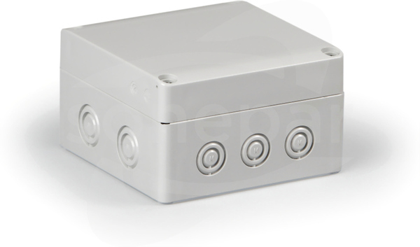 SPCM131308G 125x125x75 Obudowa CUBO S PC pok.szara