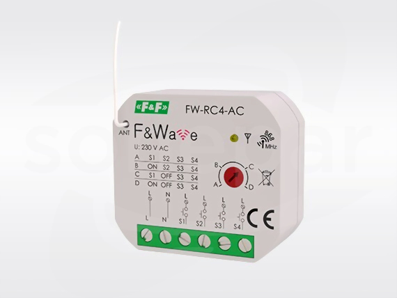 FW-RC4AC 230V Nadajnik zdal.sterowania do puszki podtynkowy