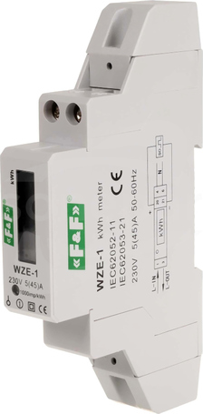 WZE-1 230V 5(100A) kl.1 Licznik energii 1-fazowy