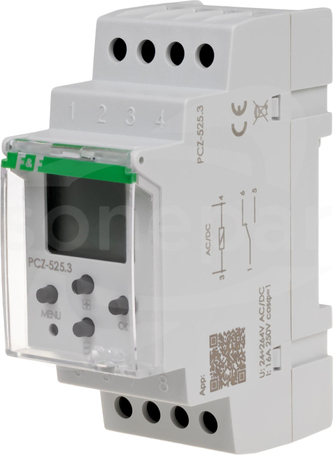 PCZ-525 24-264VAC/DC 1-kan. PROGRAMATOR ASTRONOMICZNY Z PRZERWĄ NOCNĄ