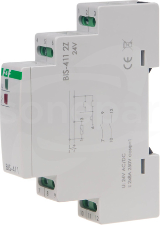 BIS-411 2Z 16A TH35 24VAC/DC Przekaźnik bistabilny