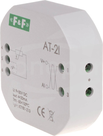 AT-2I 4-20mA PRZETWORNIK TEMPERATURY