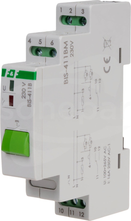 BIS-411BM 16A TH35 180-240VAC Przekaźnik bistabilny