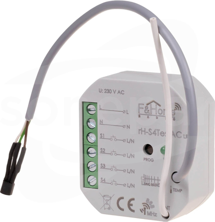 rH-S4Tes-AC Moduł radiowy zewn.pomiar temp.