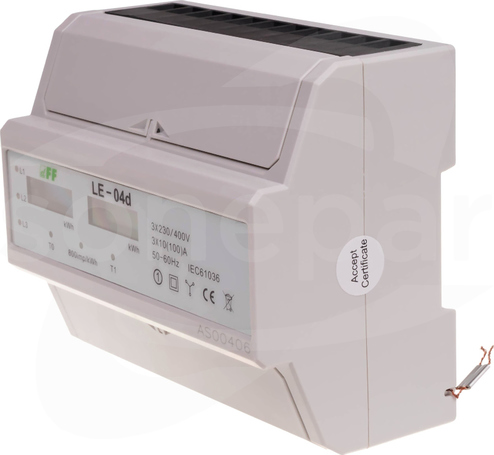 LE-04d 10(100)A 3x230/400V LICZNIK ENERGII 3-FAZ.7MOD.LCD