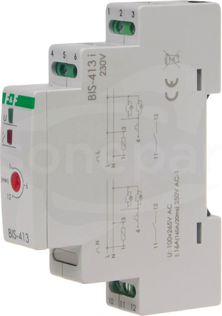 BIS-413-LED 230VAC Przekaźnik bistabilny