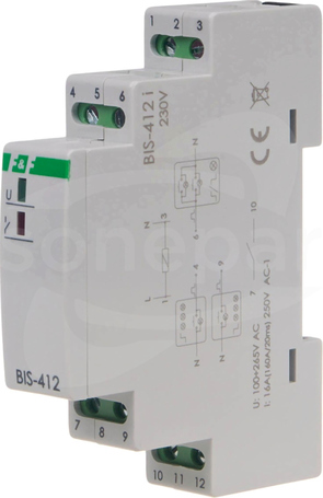 BIS-412 16A LED 230VAC Przekaźnik bistabilny