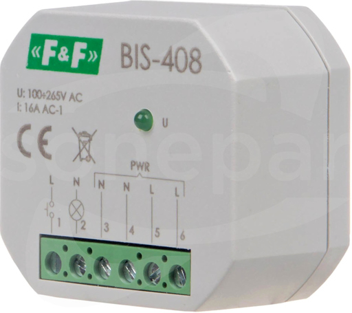 BIS-408 1Z 16A FI60 100-265VAC PRZEKAŹNIK BISTABILNY