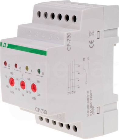CP-730 16A TH35 3P CZUJNIK PODNAPIĘCIOWY