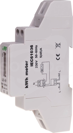 LE-01 5(25)A 230V Licznik energii 1-fazowy 1MOD.