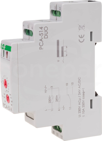PCA514 0,1sek-24h 1P 24/230V PRZEKAŹNIK CZASOWY