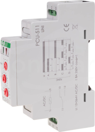 PCU511 0,1sek-576h 1P 12-264V PRZEKAŹNIK CZASOWY UNI