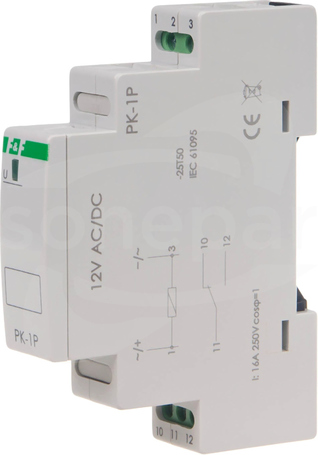 PK-1P 12VAC/DC PRZEKAŹNIK ELEKTROMAGNETYCZY