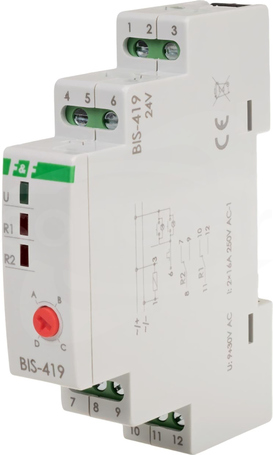 BIS-419-24V 2x16A TH35 24V PRZEKAŹNIK BISTABILNY