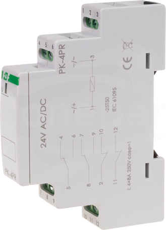 PK-4PR 24VAC/DC PRZEKAŹNIK ELEKTROMAGNETYCZY