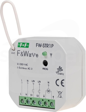 FW-STR1P PDT 85-265VAC/DC Sterownik rolet radiowy