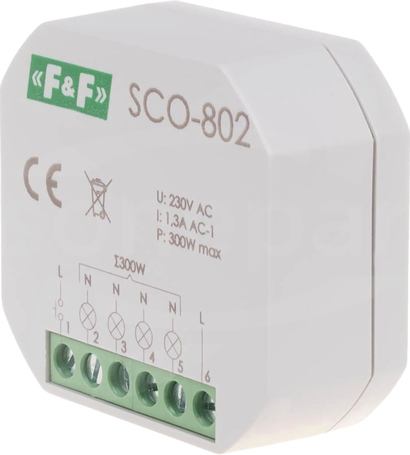 SCO-802 (do puszki fi60)350W Ściemniacz z pamięcią