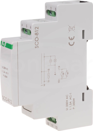 SCO-812 TH35 350W Ściemniacz z pamięcią