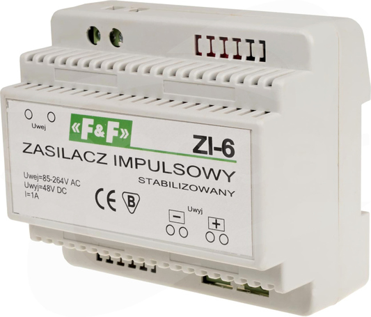 ZI-6 85-264VAC/48VDC 1A ZASILACZ IMPULSOWY