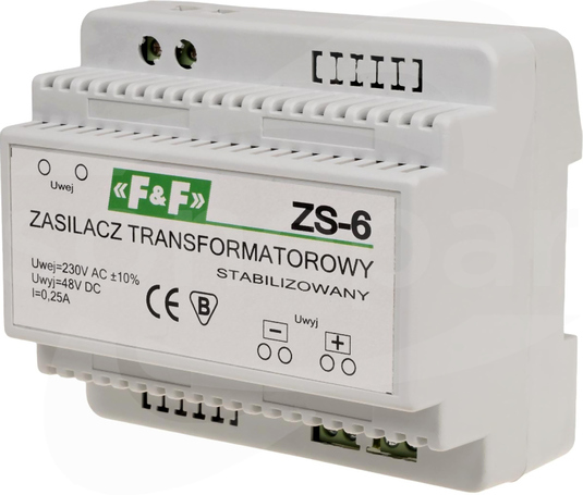 ZS-6 230VAC/48VDC ZASILACZ STABILIZOWANY