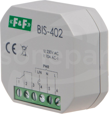 BIS-402 10A FI60 230VAC 1Z PRZEKAŹNIK BISTABILNY