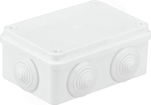 S-BOX 206 120x80x50 IP65 6 dławików biały Puszka natynkowa