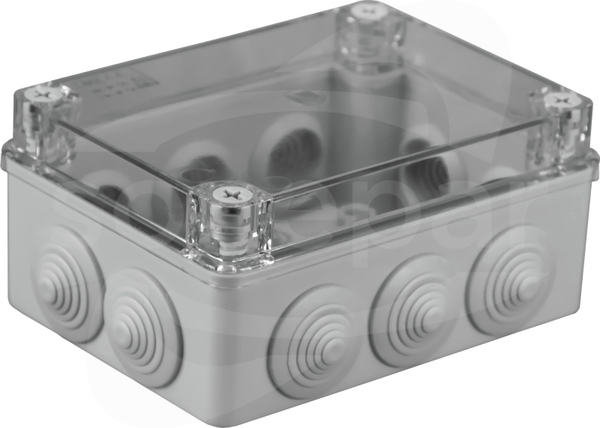S-BOX 306-P 150x110x70 IP65 10 dł. Puszka natynkowa pokrywa przezroczysta