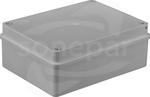 S-BOX 416 190x140x70 IP65 b/dł.szary Puszka natynkowa pokr.nieprzezroczysta