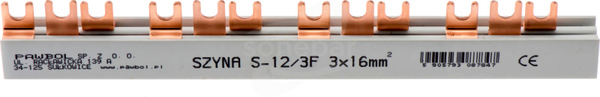 Szyna S-12 80A 16mm2 dzielona Szyna prądowa trójtorowa 3F