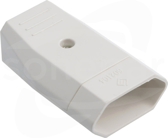 Gniazdo 10A 250V biały Płaskie