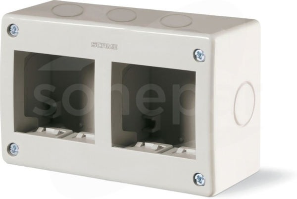 UNIBOX 137x82x66mm 2+2-mod IP40 Obudowa