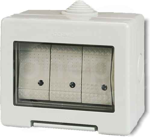 UNIBOX 137x82x66mm 16A 2+2MOD IP55 Obudowa z gniazdem