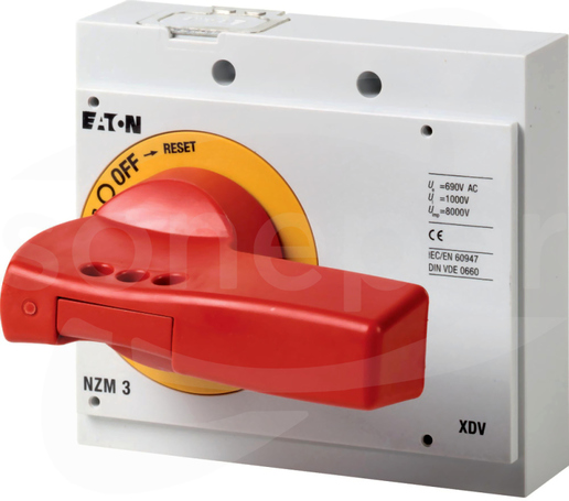 NZM3-XDVR Pokrętło czerwono-żółte