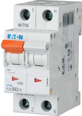 PLZM-C63/1N-MW 1P+N C63A 10kA Wyłącznik nadprądowy