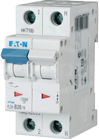 PLZM-C20/1N-MW 1P+N C20A 10kA Wyłącznik nadprądowy