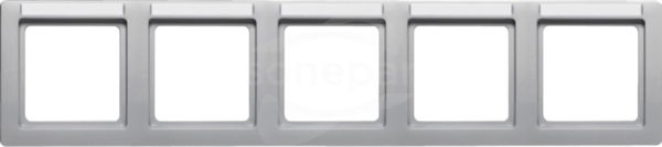 Q.1 aluminium aksamit Ramka 5-krotna pozioma z polem opisowym