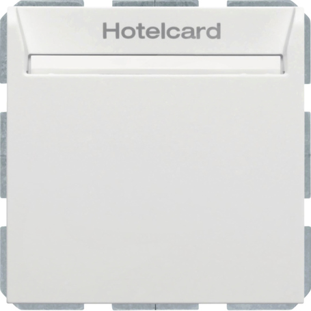 B.3/B.7 biały mat Łącznik na kartę hotelową