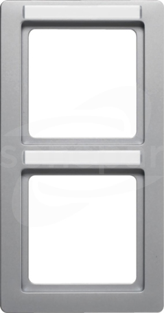 Q.1 aluminium aksamit  Ramka 2-krotna pionowa z polem opisowym