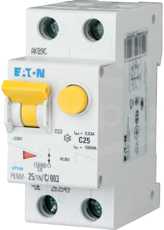 PKNM-25/1N/C/003-MW 1P+N C25A 30mA typ-AC Wyłącznik różnicowo-nadprądowy