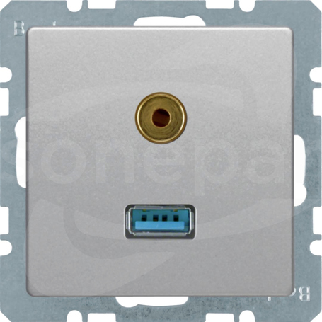 Q.x aluminium aksamit lakierowany Gniazdo USB/3,5mm Audio