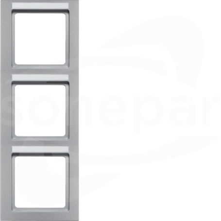Q.3 aluminium aksamit Ramka 3-krotna pionowa z polem opisowym