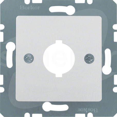 B.Kwadrat 1-kr aluminium lak Płytka czołowa z otworem 18,8 mm